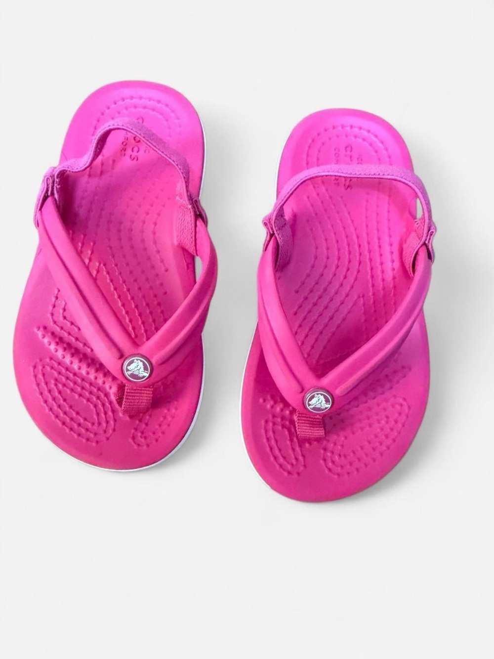 CROCS Kids Hot Pink Flip Flop Sandals
